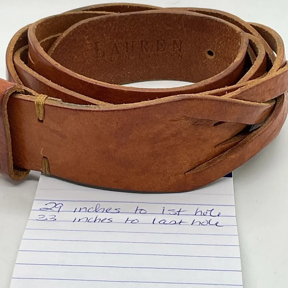 Lauren by Ralph Lauren Brown Leather Belt